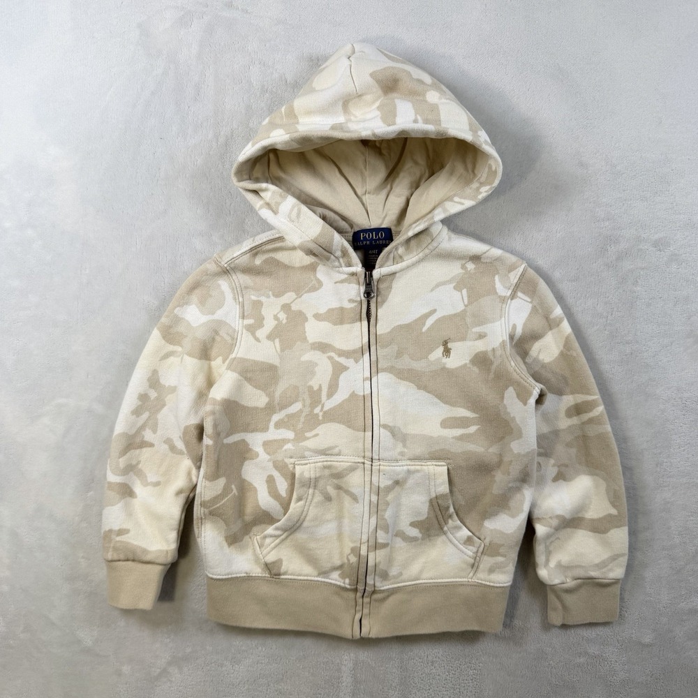Polo Ralph Lauren Camo Full-Zip Hoodie Kids Size 4T